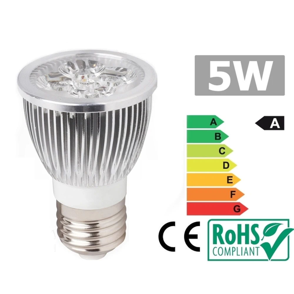Προβολέας LED E27 5W Θερμό Φως 3300K - Αποδοτικός και ζεστός φωτισμός
