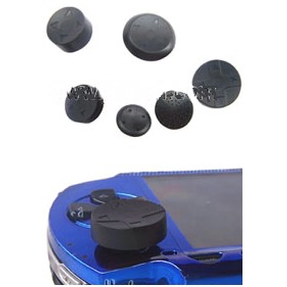 PSP Analog Stick Armor 6in1 Kit Μαύρο για επισκευή και αντικατάσταση PSP