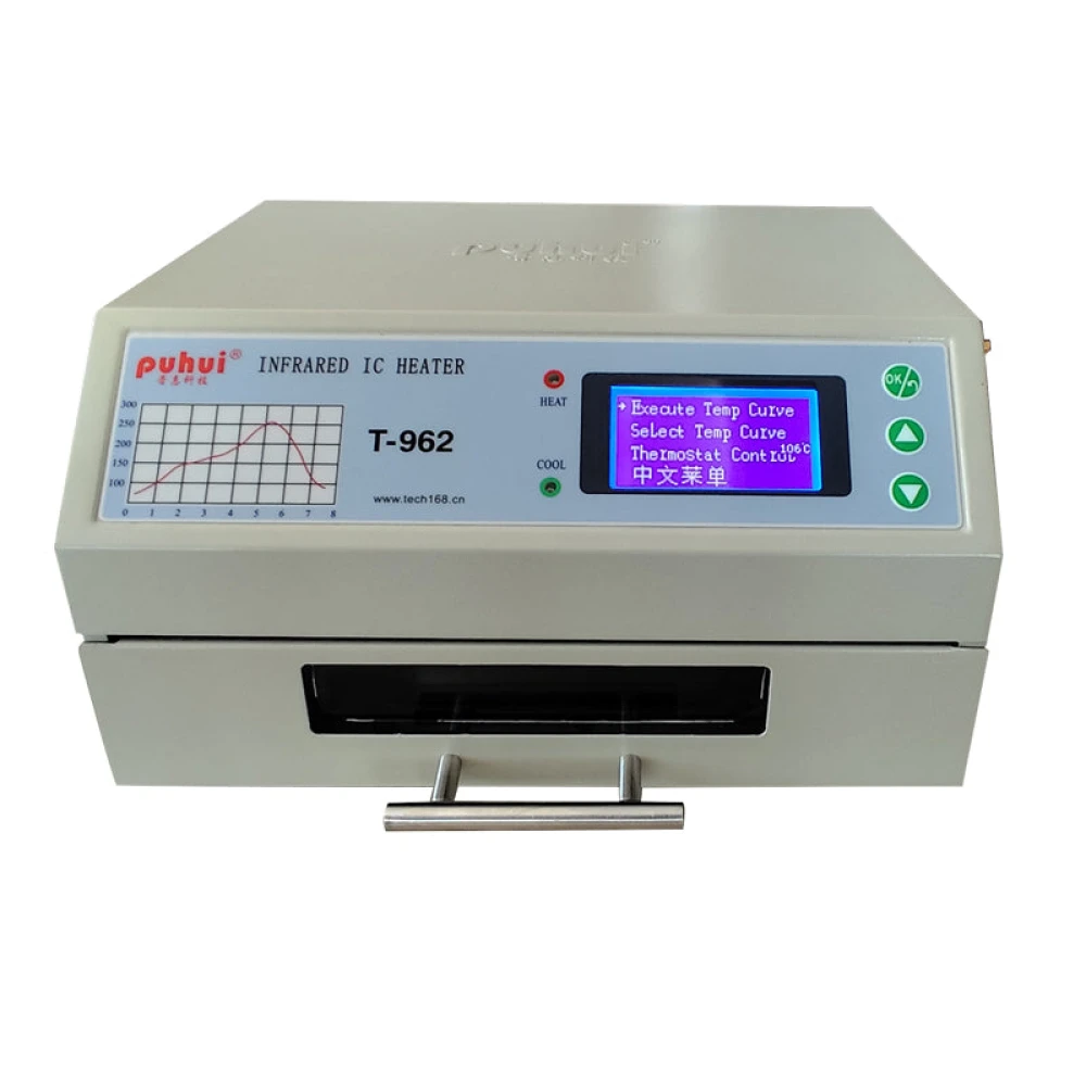 Puhui T-962 V2.0 υπέρυθρος φούρνος reflow για PCB και SMD BGA