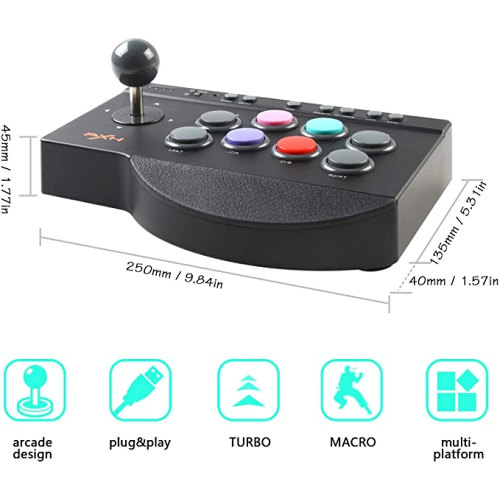 PXN 0082 Arcade Stick για PS3 - Πολυπλατφορμικό Arcade Joystick