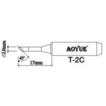 Ανταλλακτική μύτη κολλητηριού Aoyue T2c για σταθμούς κόλλησης