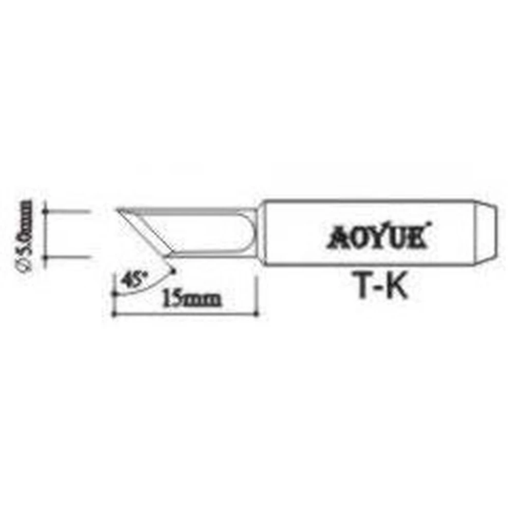 Ανταλλακτική μύτη κολλητηριού Aoyue TK για επαγγελματικούς σταθμούς κόλλησης