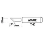 Ανταλλακτική μύτη κολλητηριού Aoyue TK για επαγγελματικούς σταθμούς κόλλησης