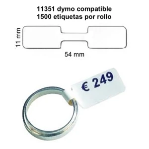 Συμβατό ρολό αυτοκόλλητων ετικετών Dymo 11351 - 1500 τεμ. 54x11mm