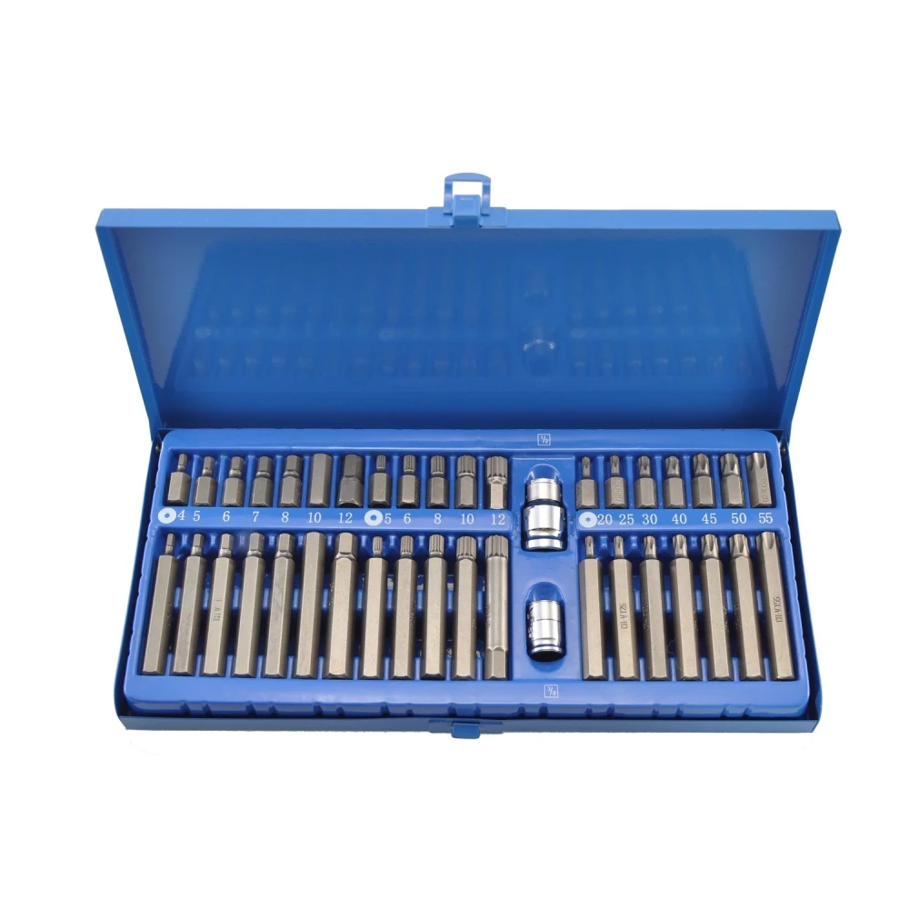 Σετ 40 τεμ. μύτες Torx και εξάγωνες Bit 1/2'' 3/8'' για αυτοκίνητο