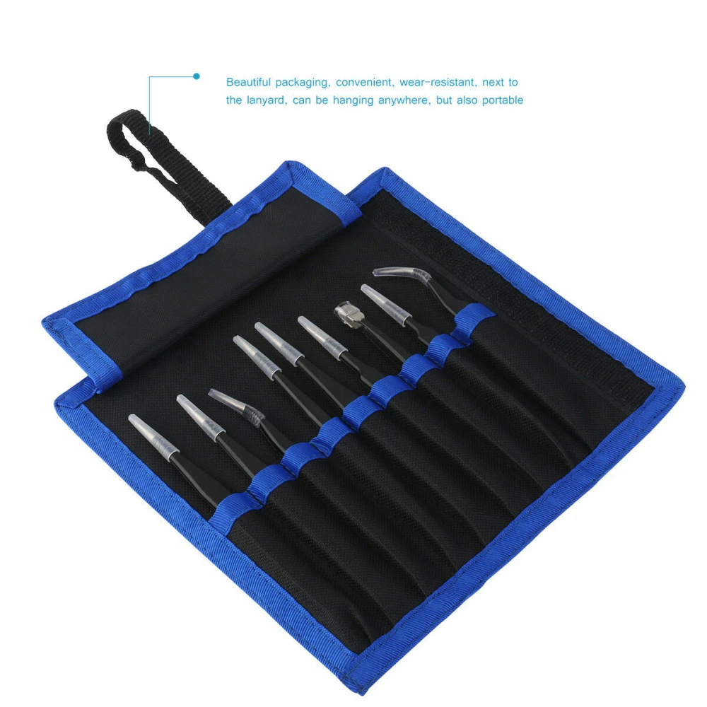 Pinzas con puntas puntiaguda, curvada y plana en acero inoxidable antiestático TSX TOOL