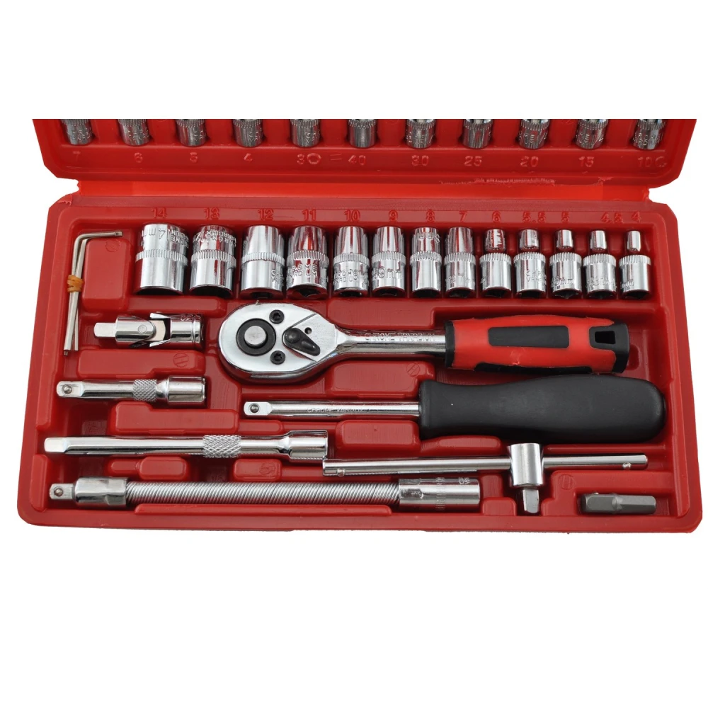 Σετ καρυδάκια εξάγωνα 1/4 46 τεμ. TSX TOOL για αυτοκίνητο και DIY