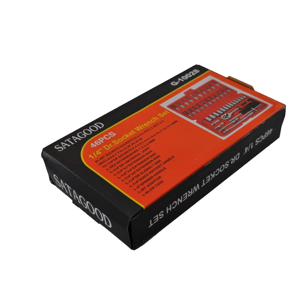 Σετ καρυδάκια εξάγωνα 1/4 46 τεμ. TSX TOOL για αυτοκίνητο και DIY