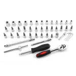 Σετ καρυδάκια εξάγωνα 1/4 46 τεμ. TSX TOOL για αυτοκίνητο και DIY