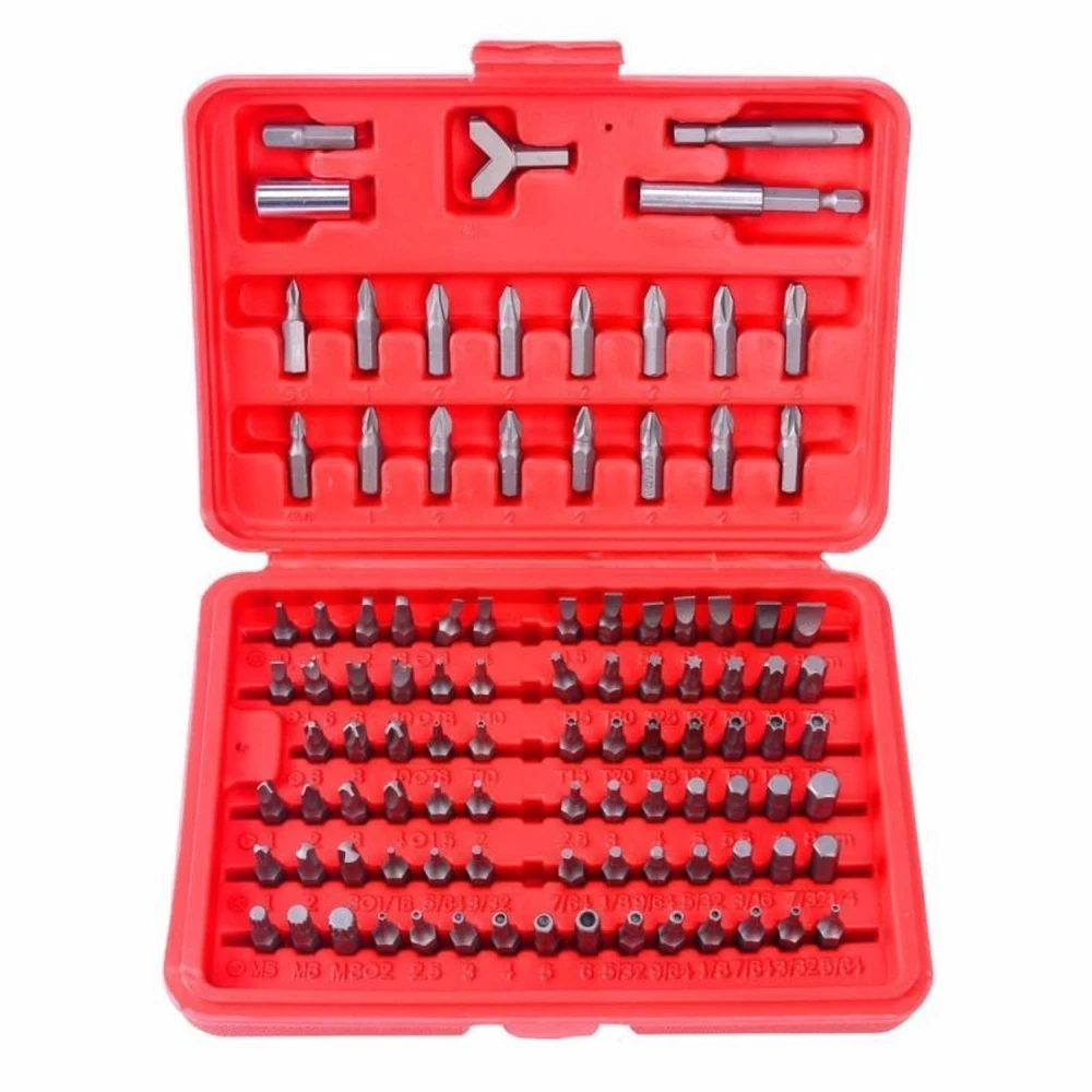 Σετ μύτες κατσαβιδιού μαγνητικές 100 τεμ. TSX TOOL - Hex και Torx