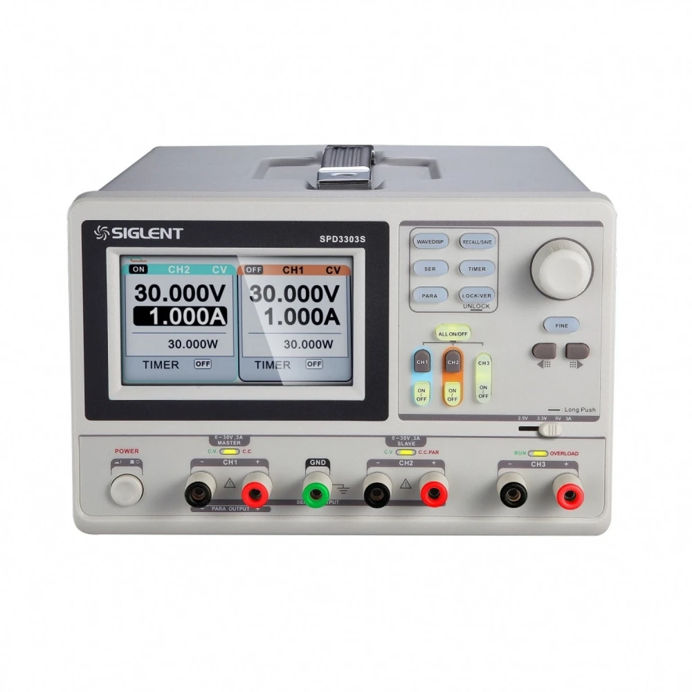 Siglent SPD3303D τροφοδοτικό εργαστηρίου 3 εξόδων με σύνδεση PC