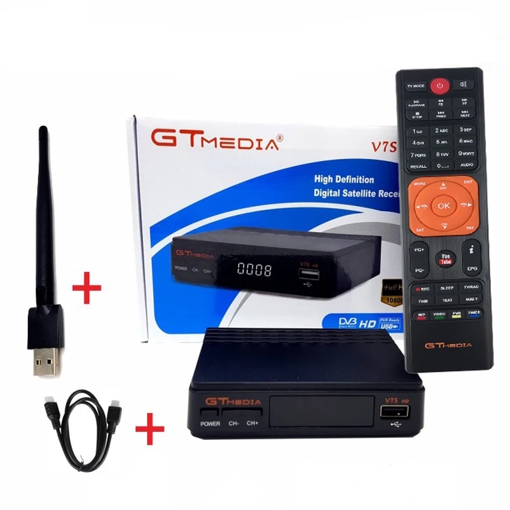 Δορυφορικός δέκτης GTMEDIA Freesat V7S HD με USB WiFi