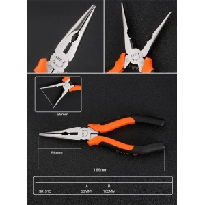 SK-515 165mm Πένσες Μυτερές της TSX TOOL με Εργονομική Λαβή