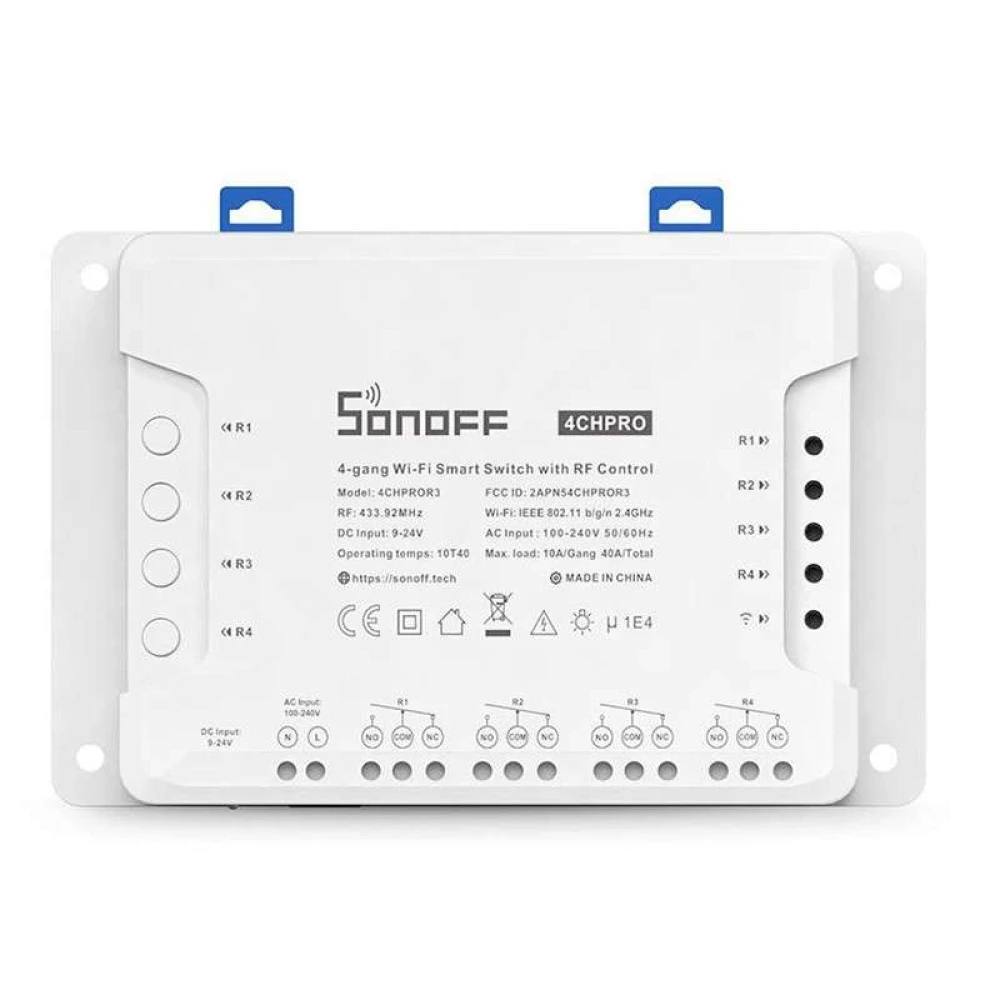 Sonoff 4CH Pro R3 WiFi διακόπτης 4 καναλιών για έξυπνο σπίτι με Alexa και Google Home