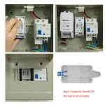 Sonoff DR soporte para montaje en riel DIN en caja blanca