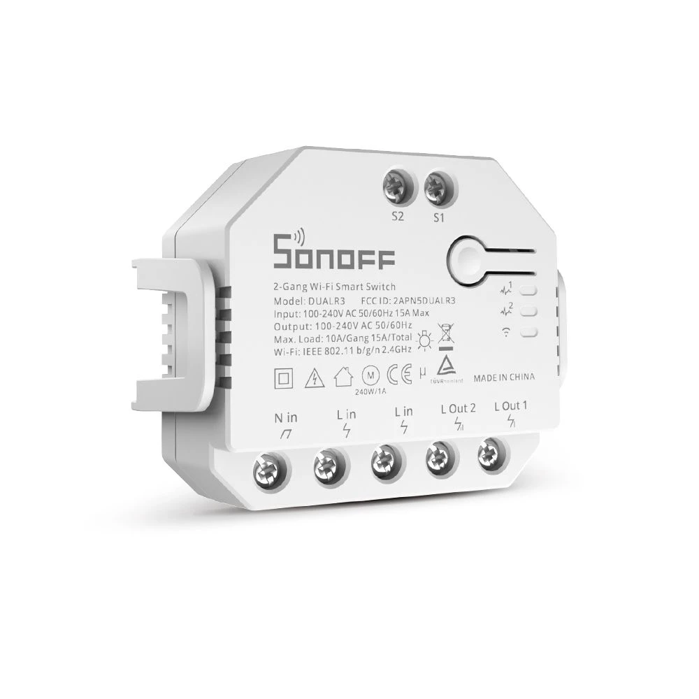 SONOFF DUAL R3 έξυπνος διπλός διακόπτης με μέτρηση ισχύος