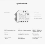 SONOFF DUAL R3 έξυπνος διπλός διακόπτης με μέτρηση ισχύος