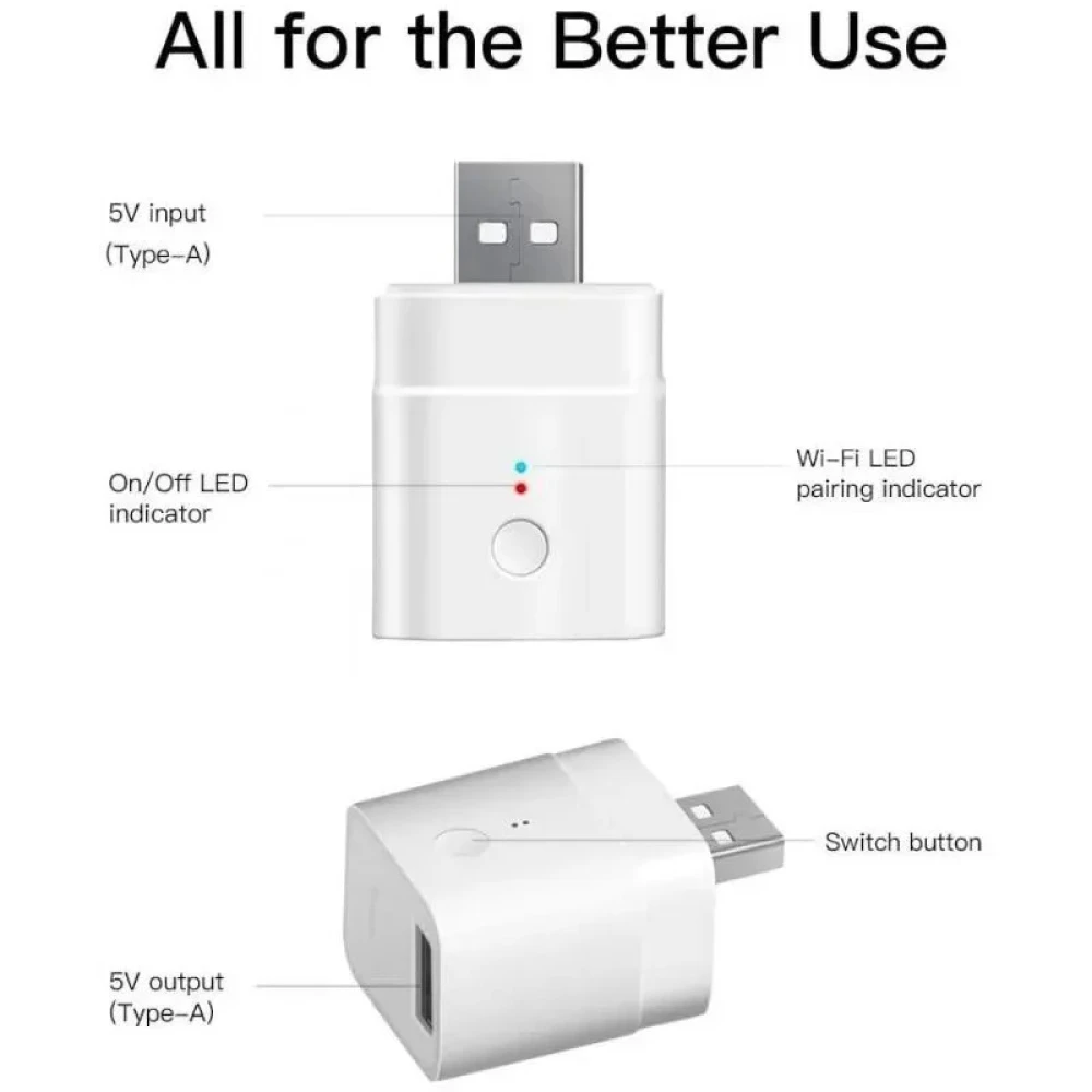 SONOFF Micro έξυπνος USB WiFi αντάπτορας για απομακρυσμένο έλεγχο