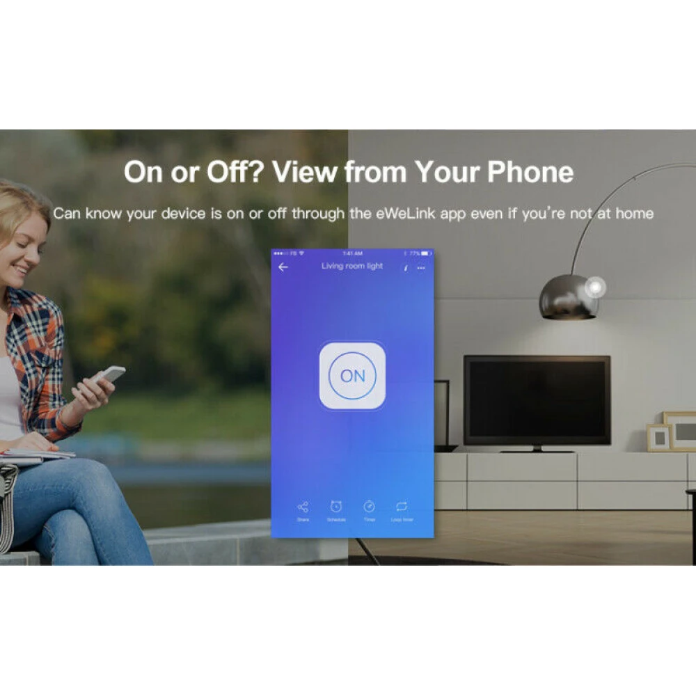 Sonoff Mini Wifi compatible con Alexa y Google Home control por voz