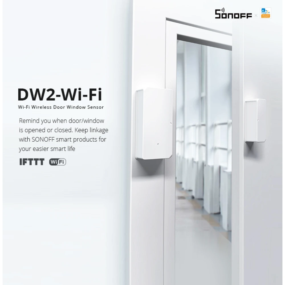 SONOFF SDW2 WiFi ασύρματος αισθητήρας πόρτας και παραθύρου