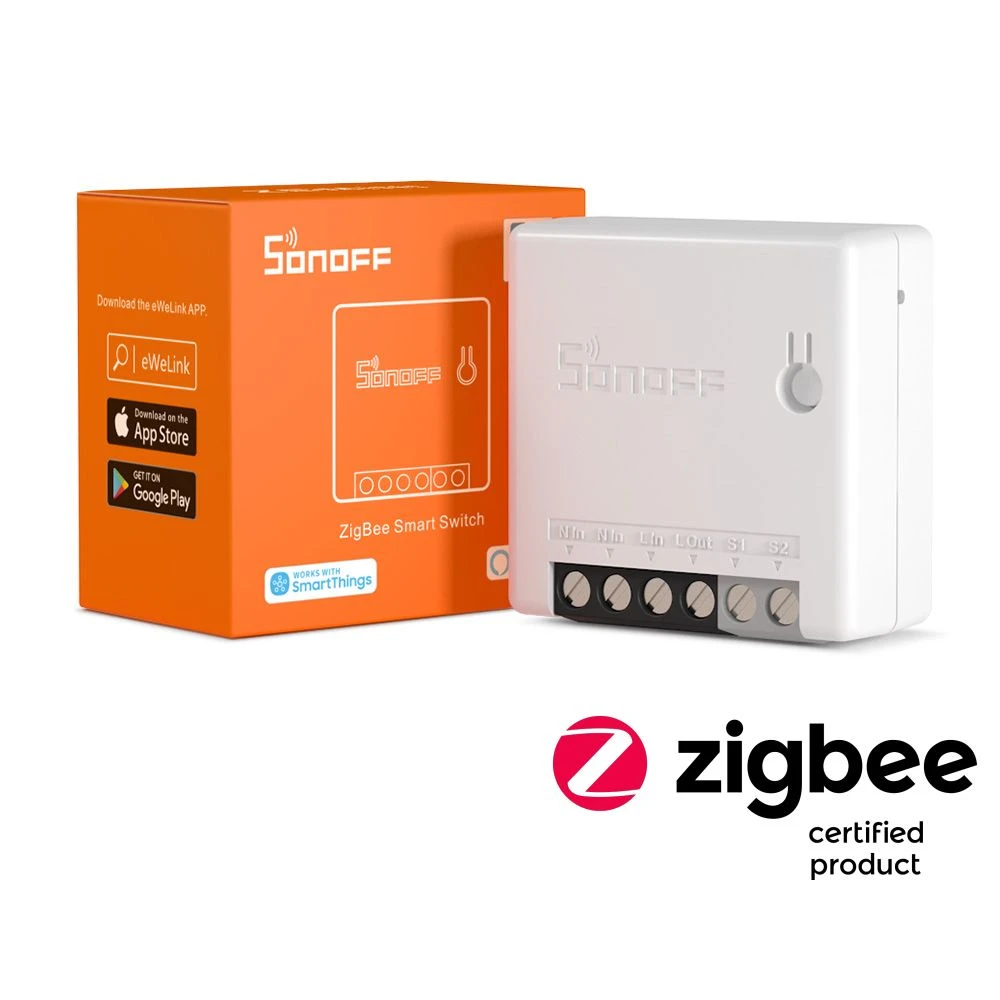 SONOFF ZBMINI ZigBee Έξυπνος Μίνι Διακόπτης για Έλεγχο Φωτισμού 2 Δρόμων
