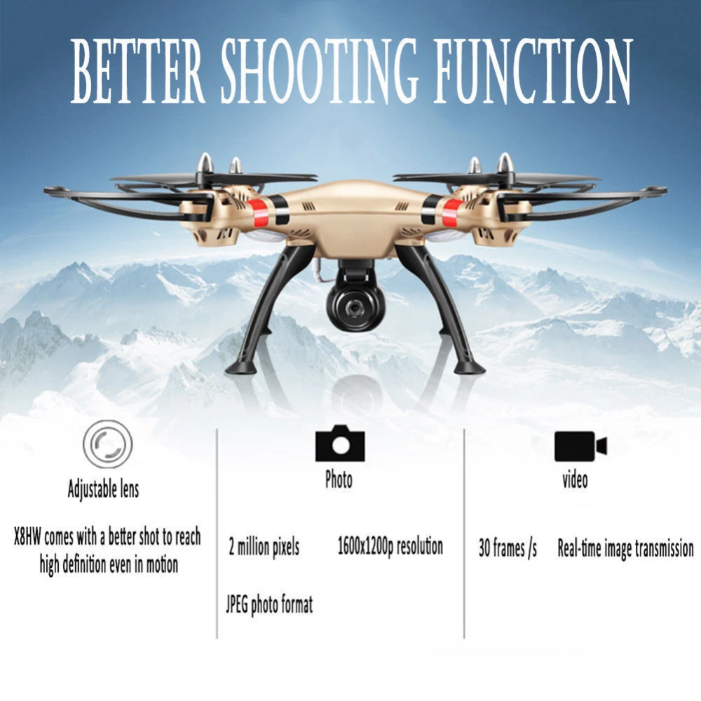 Syma X8hw drone quadcopter FPV με κάμερα Wifi HD σε πραγματικό χρόνο