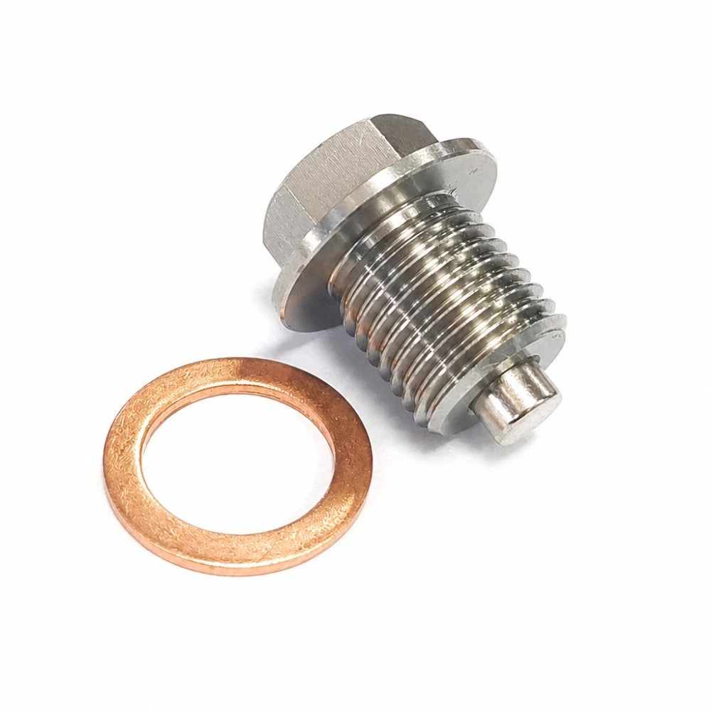 Μαγνητική Τάπα Λαδιού Inox M14 x 1,5 με Παρέμβυσμα - Carter Αυτοκινήτου Μοτοσικλέτας