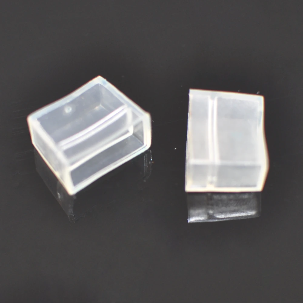 Διαφανές τερματικό καπάκι PVC για LED ταινία 220V AC 14mm