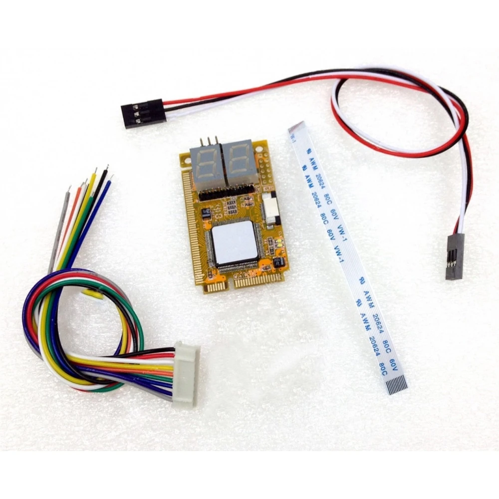 Tarjeta de diagnóstico PCI para portátiles con cables de conexión incluidos