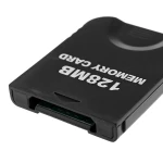 Accesorio tarjeta de memoria Nintendo GameCube 128 MB vista lateral