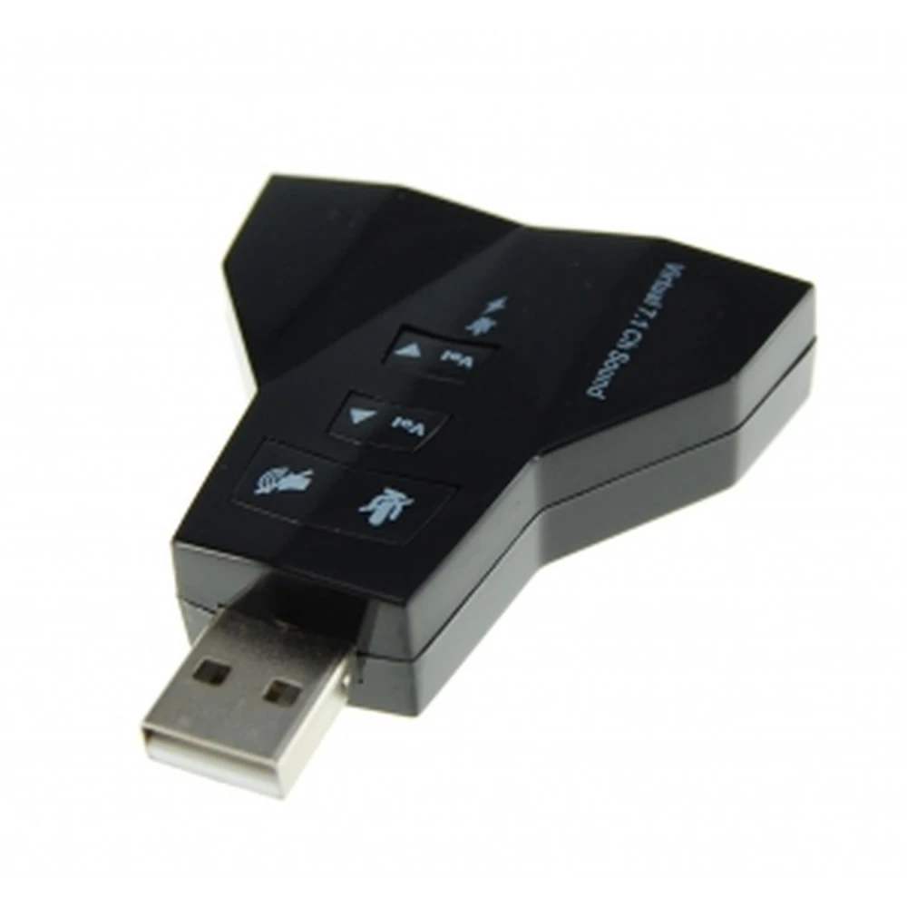 Διπλή USB κάρτα ήχου με 2 εξόδους και 2 εισόδους