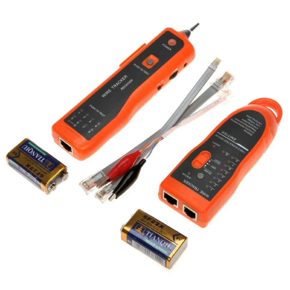 Tester καλωδίων RJ45 RJ11 XQ-350 για έλεγχο και εντοπισμό καλωδίων LAN