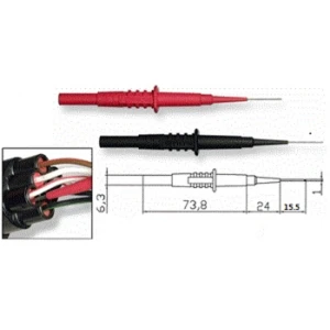 TP4155 δοκιμαστική ακίδα με άκρη 1mm για banana 4mm της Amass