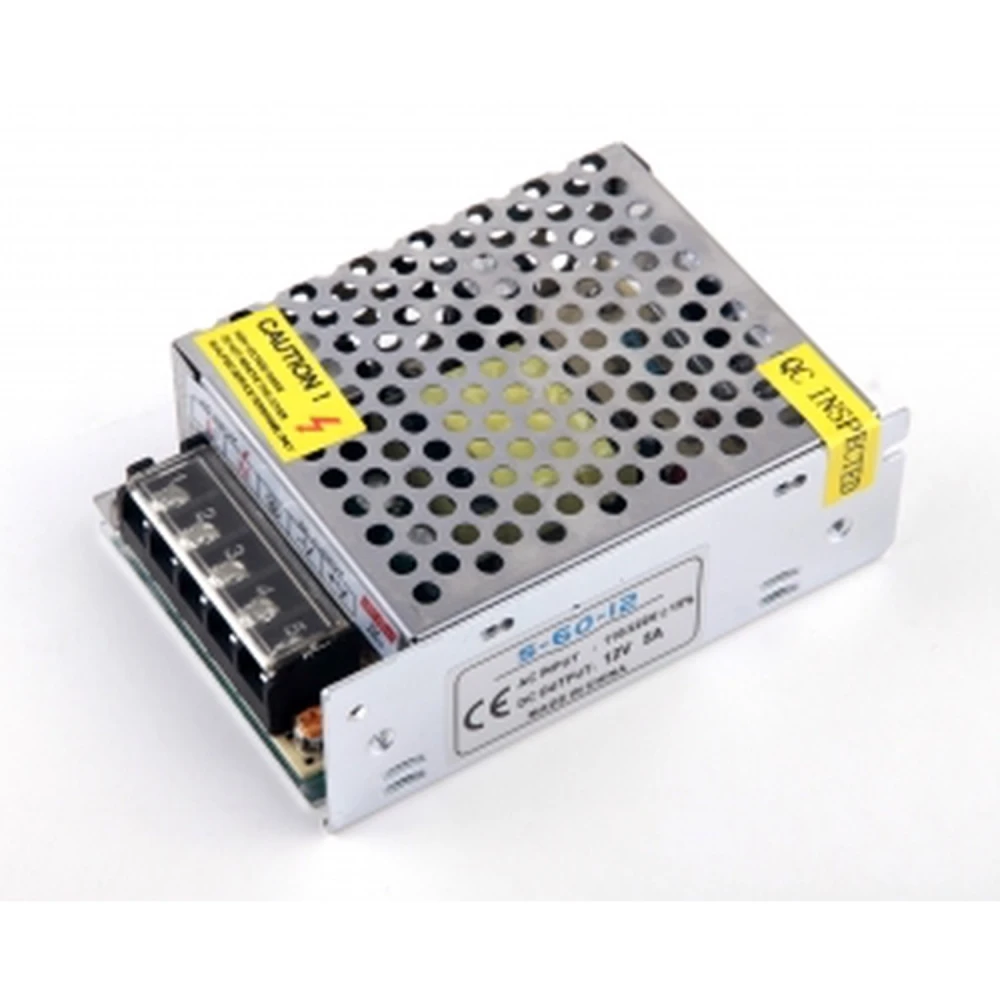 Μετασχηματιστής 12V 5A 60W - Υψηλής ποιότητας τροφοδοτικό AC σε DC