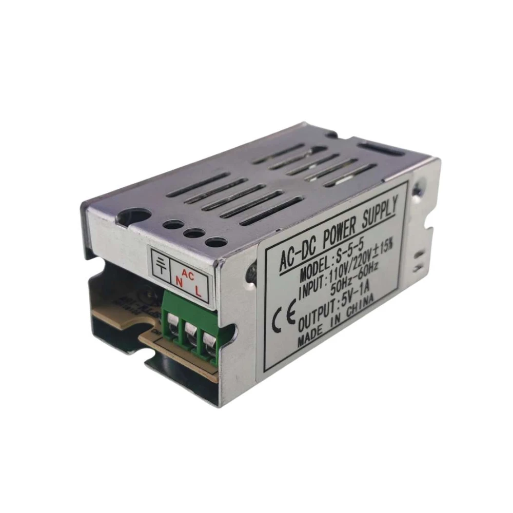 Μετασχηματιστής AC σε DC 220V σε 5V 1 Ampere με μεταλλικό περίβλημα YourLed