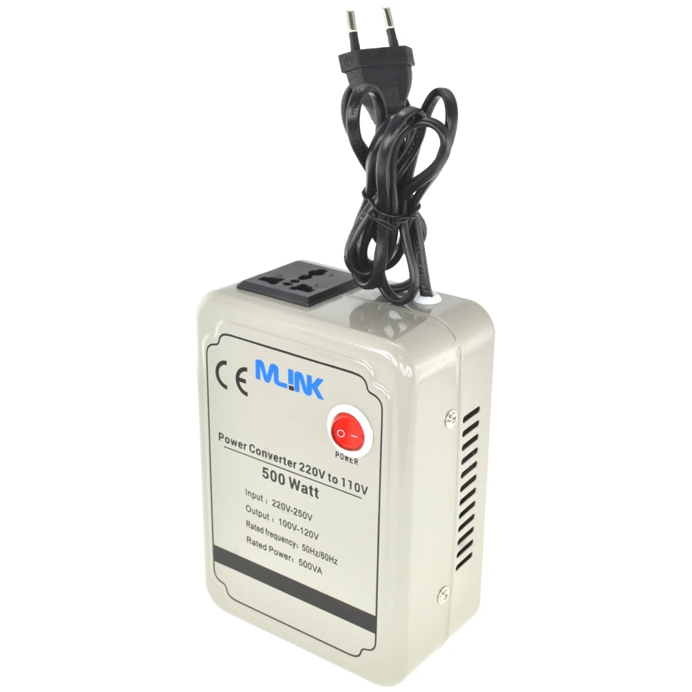Μετασχηματιστής 220V σε 110V 500W - Convertidor de potencia máxima