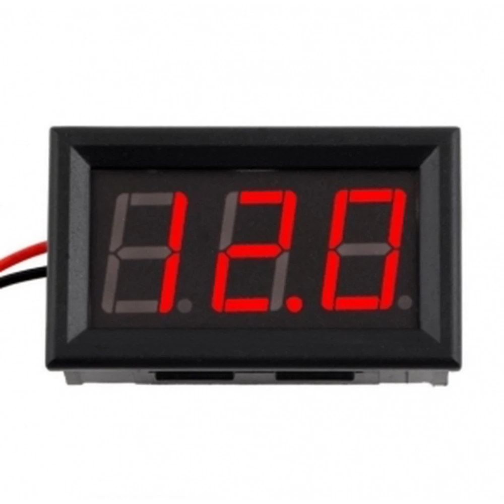 Ψηφιακό βολτόμετρο 3,5v 30v εντοιχιζόμενο με κόκκινη LED ένδειξη