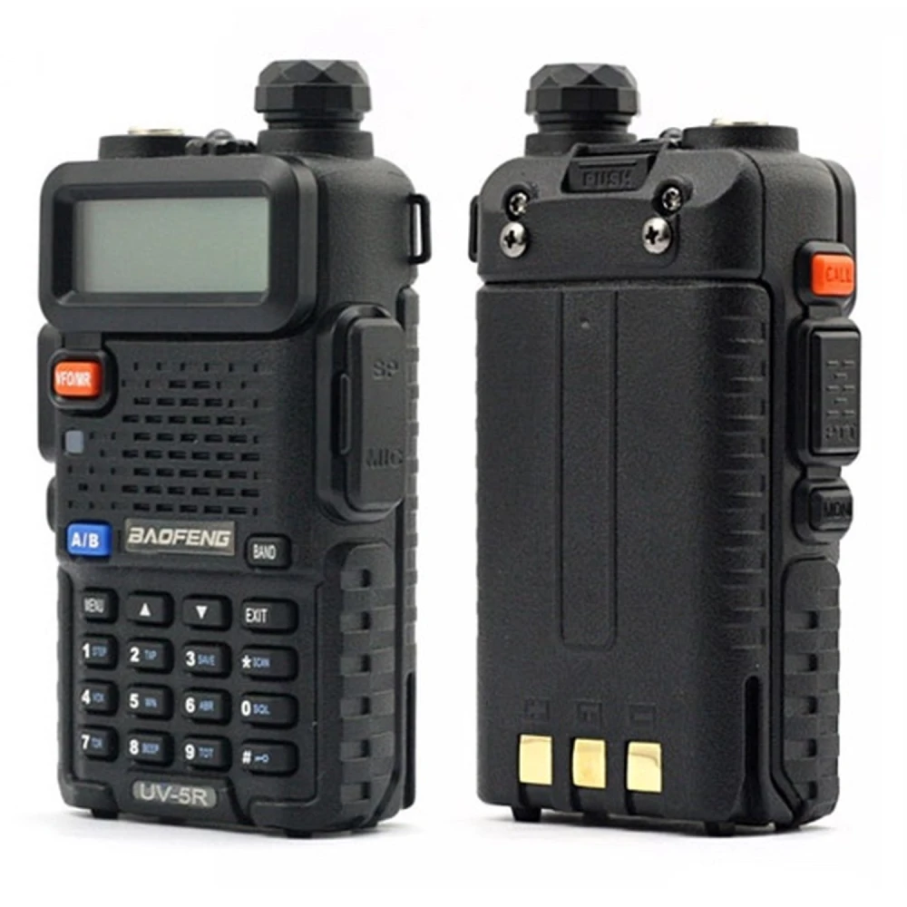 Walkie Talkie Baofeng UV-5R 8W με ακουστικό και dual band VHF/UHF