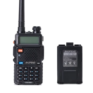 Walkie Talkie Baofeng UV-5R 8W με ακουστικό και dual band VHF/UHF
