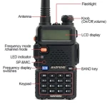 Walkie Talkie Baofeng UV-5R 8W με ακουστικό και dual band VHF/UHF