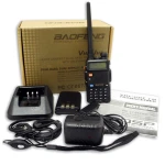 Walkie Talkie Baofeng UV-5R 8W με ακουστικό και dual band VHF/UHF
